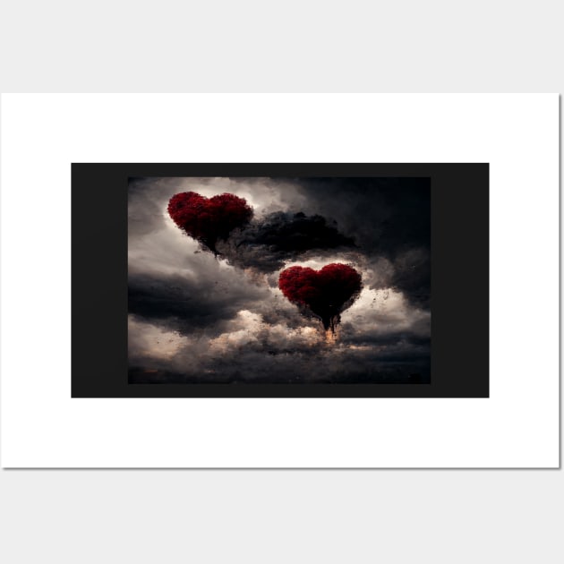 Broken Heart in the Clouds /  Broken Hearts Unwind Designs Wall Art by Unwind-Art-Work
